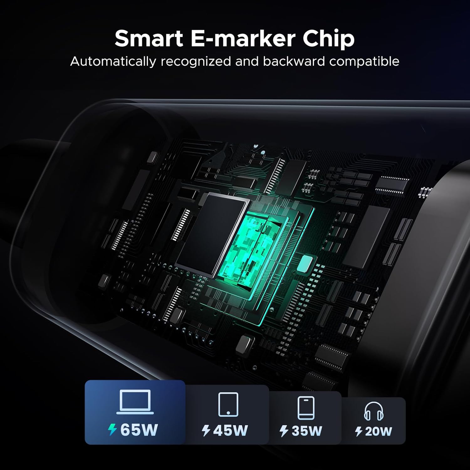 Anker 240W braided cable design